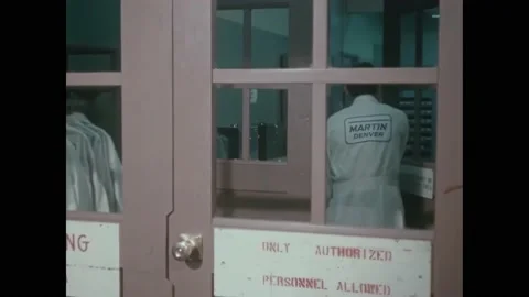 USA - 1960s - Scientists and engineers work in a Lockheed Martin plant. Stock Footage 316408589