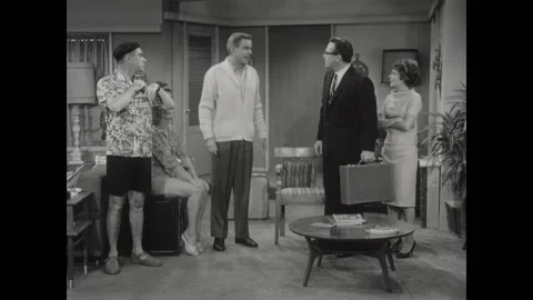 USA - 1961 - In this sit-com, a couple's lawyer helps them realized they were Video stock 301524779