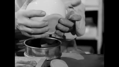 USA - 1963 - A county agent conducts a soil analysis in a laboratory for a Stock Footage 340662598
