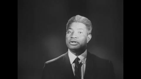 USA - 1965 - Ossie Davis introduces a program intended to educate viewers on how Video stock 340581303