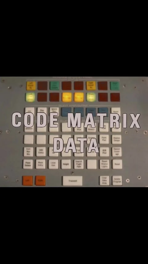USA - 1966 - Code matrix data is entered into a US Navy computer and output by Stock-Footage 342626140