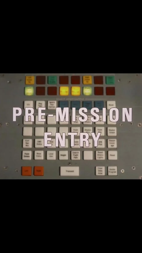 USA - 1966 - A pre-mission entry program is entered onto a US Navy intelligence Stock Footage 342626073