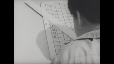 USA - 1968 - Children launch a model rocket with a mouse inside. Stock Footage 340649396