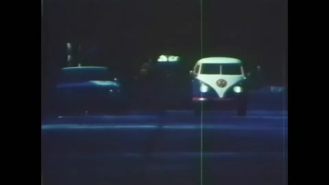 USA - 1968 - The dangers of driving while high are illustrated. Stock Footage 301307510