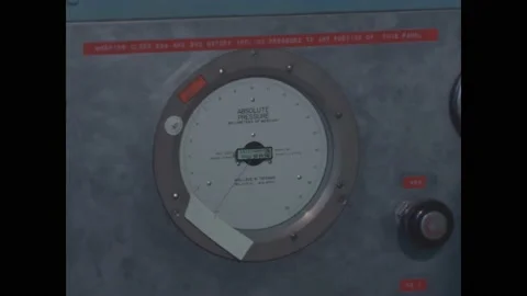USA - 1970 - NASA technicians adjust vacuum pumps and pass a hoke bottle to each Stock Footage 313053129