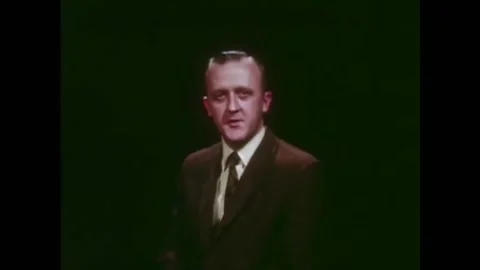 USA - 1970 - A speech pathologist describes new research coming up in his field Stock Footage 259379349