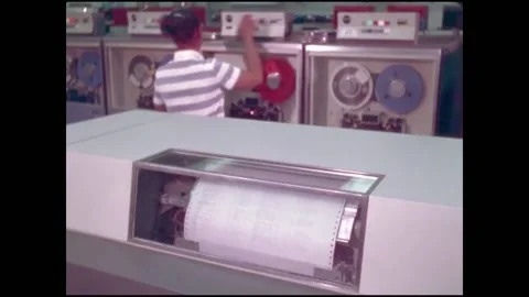 USA - 1970s - Computers and electrical circuits originally developed for space Stock Footage 268966488
