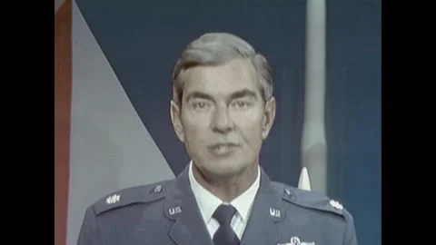 USA - 1970s - Shockwaves precede the fireball of a simulated nuclear explosion. Stock Footage 341973001