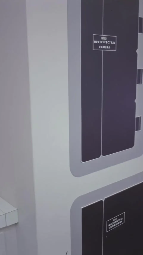 USA - 1972 - Various experiment laboratories are seen inside a space station Stock Footage 340303736