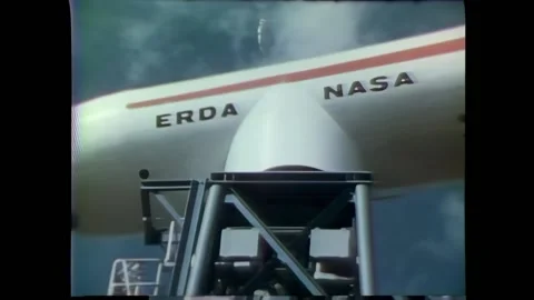 USA - 1977 - Different kinds of wind turbines are tested to see which is most Stock Footage 296395153