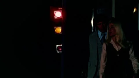 USA - 1977 - In this sci-fi horror, a professor and his wife leave a lecture 스톡 동영상 327739214