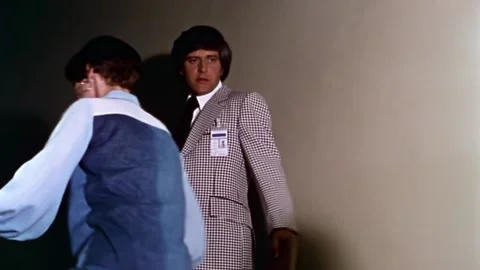 USA - 1977 - In this sci-fi horror, an old man yells at another man to get back 動画素材 327747363