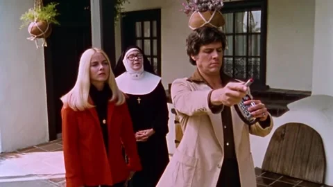 USA - 1977 - In this sci-fi horror, a man uses a meter to measure different Stock-Footage 327751784