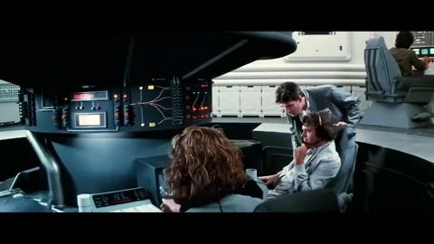 USA - 1985 - In this horror sci-fi movie, a spaceship's navigator is frustrated Stock Footage 308178124