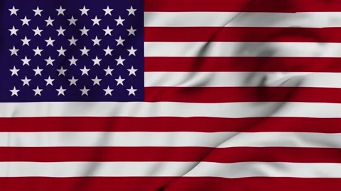 USA 4K waving flag in loop Stock Footage 139506439