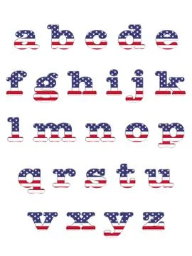 Usa abc. Stock Illustration