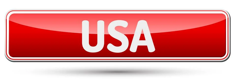 USA - Abstract beautiful button with text. Stockillustratie