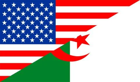 Usa algeria Illustrazione stock