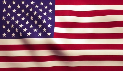 USA American Flag Background 4K Stock Footage 72365151