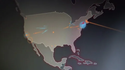 USA Analytics Internet Attack Stock Footage 119955831