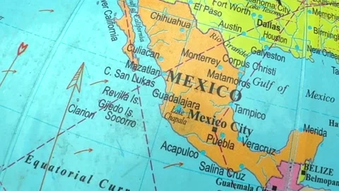 USA and Canada map Stock Footage 325711417