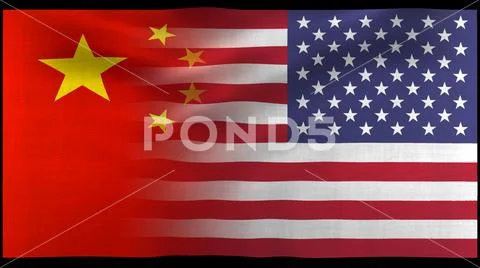 USA and China trade war economy conflict tax business finance money Stock Photos