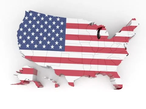 Usa animation Stock Footage 141277154