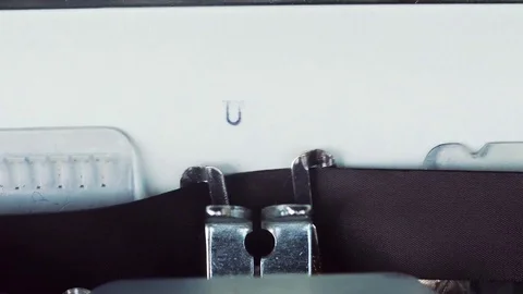 USA ARMY - Typed on a old vintage typewriter Stock Footage