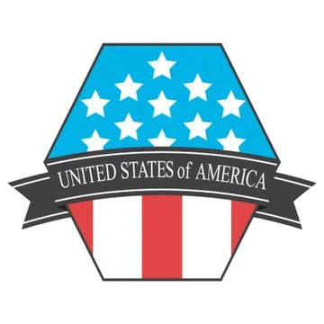 Usa Badge Stock-Illustration