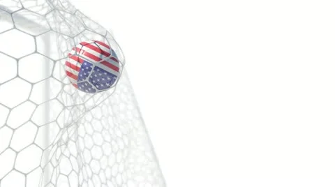Usa ball scores in slow motion Stock Footage 22024933