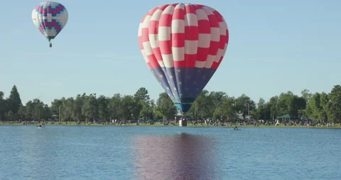 USA Balloon Splash and Dash in Colorado Springs Stock Footage 303516025