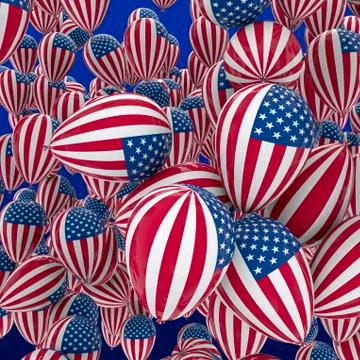 USA balloons Stock-Illustration