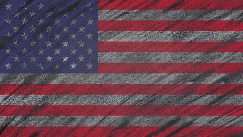 Usa blackboard. Stock Illustration