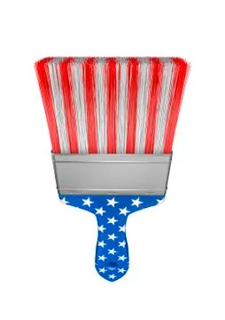 USA brush Иллюстрация
