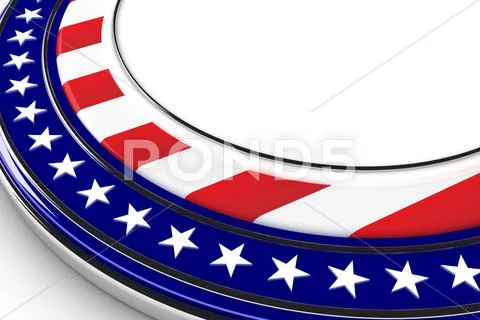 Usa button Stock Illustration