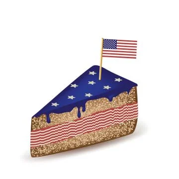 USA Cake Stock Illustration