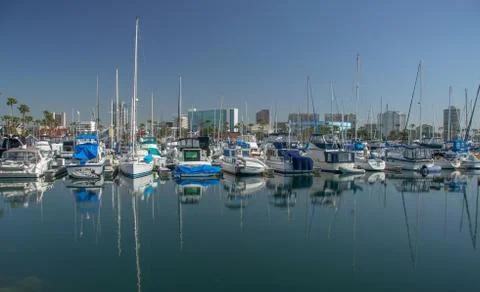 USA, California, Los Angeles, Long Beach Harbor Stock Photos