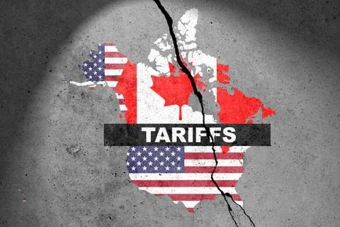 USA Canada 2 Stock Illustration