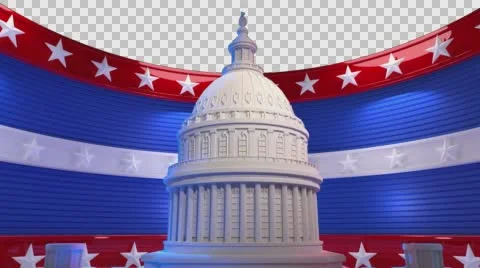 USA Capitol Building Background Loop Video stock 62373525
