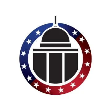 USA capitol building Stock Illustration