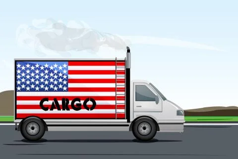 Usa cargo Illustrazione stock