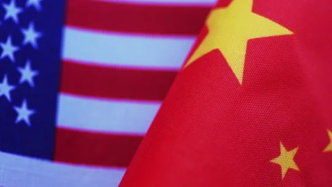 A USA, China relations concept. Stock Footage 317552759