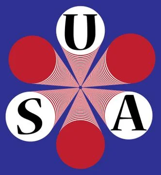 USA Circle Towers Stock Illustration