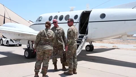 USA: CMSAF visits deployed Airmen at the 386th AEW B-Roll Package Stock Footage 280615745