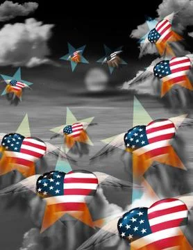 Usa composition Stock Illustration