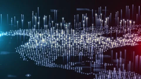 USA Data Grid Map Intelligence Processing Innovation Cloud Computing  Stock-Footage 311365064