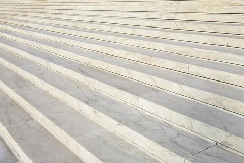 USA, DC, Washington, Marble stairs of US Supreme Court Stock Photos