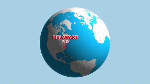 USA DELAWARE ZOOM IN FROM SPACE Stock Footage 177565951