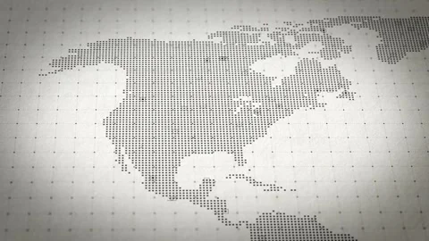 USA Digital Mapping System Network Trends Bigdata Cyber Visualization 스톡 동영상 311366063