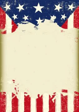 USA dirty flag Stock Illustration
